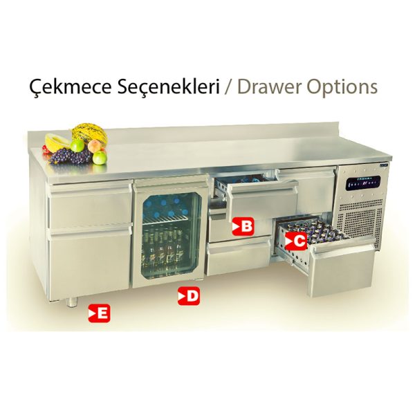 Yatay Buzdolabı Mermer Tablalı - Görsel 2